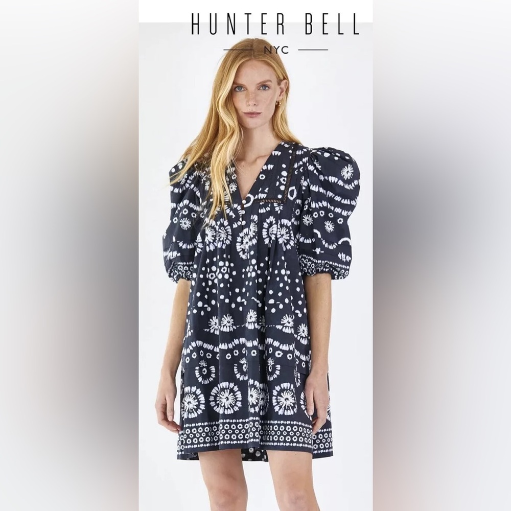 Hunter Bell Jenkins Puff Sleeve Mini Dress